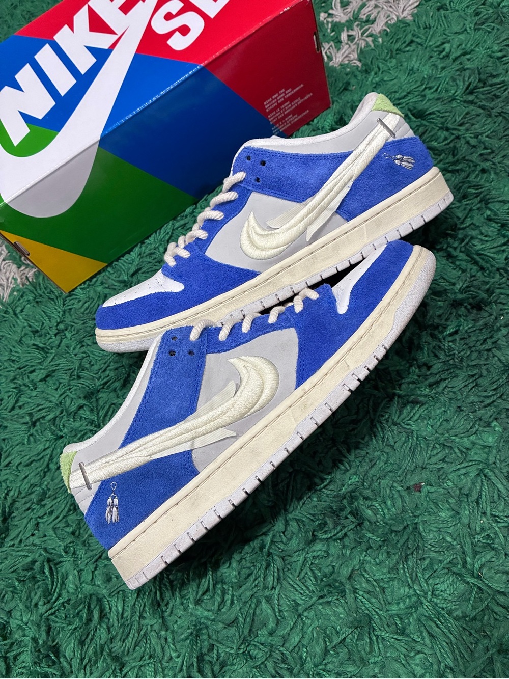 Nike SB Dunk Low Fly Streetwear Gardenia Sz 11 PreOwned/Used OG ALL 100%AUTHENTI - Picture 1 of 9
